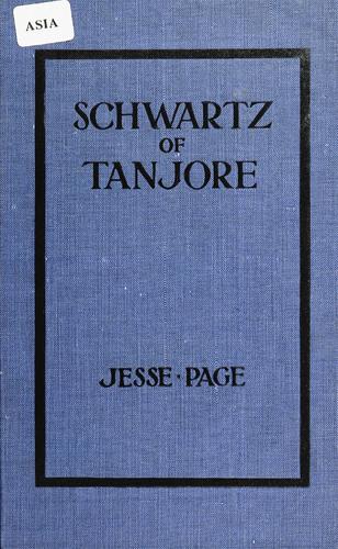 جلد کتاب Schwartz of Tanjore