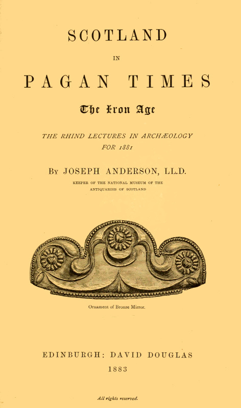جلد کتاب Scotland in Pagan Times; The Iron Age