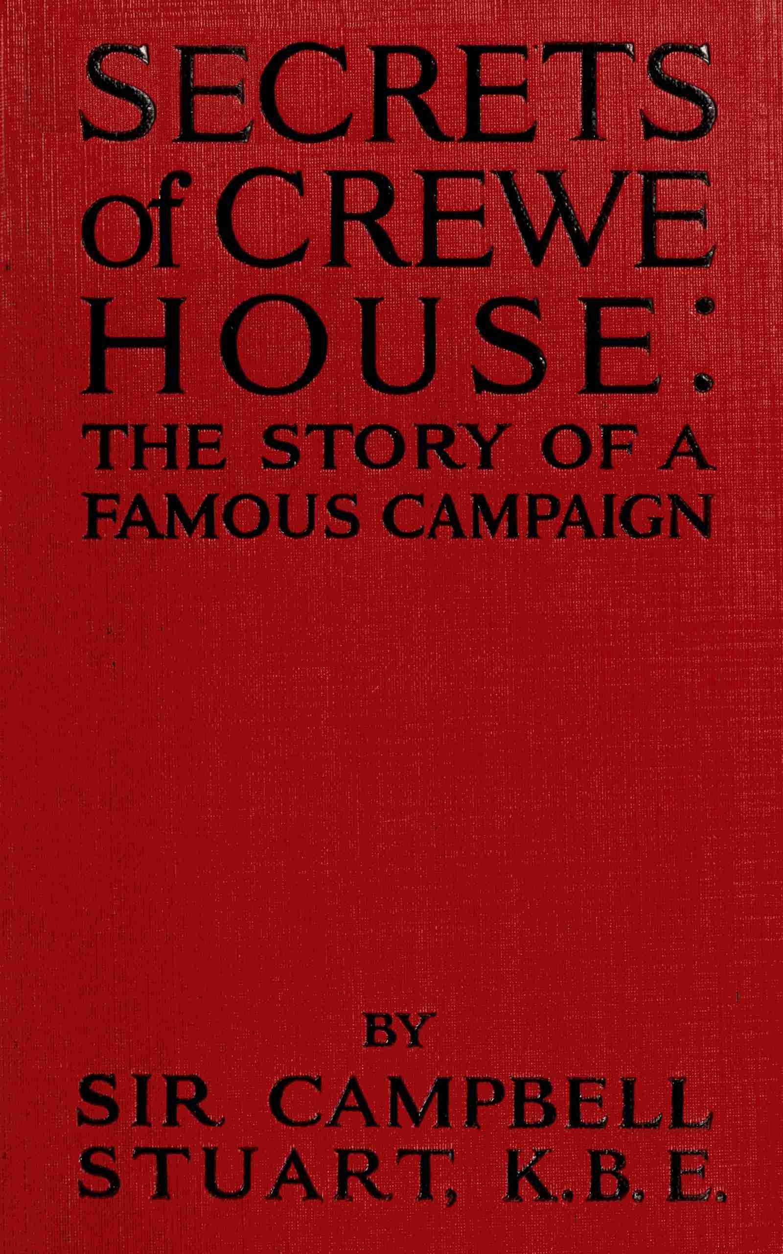 جلد کتاب Secrets of Crewe House