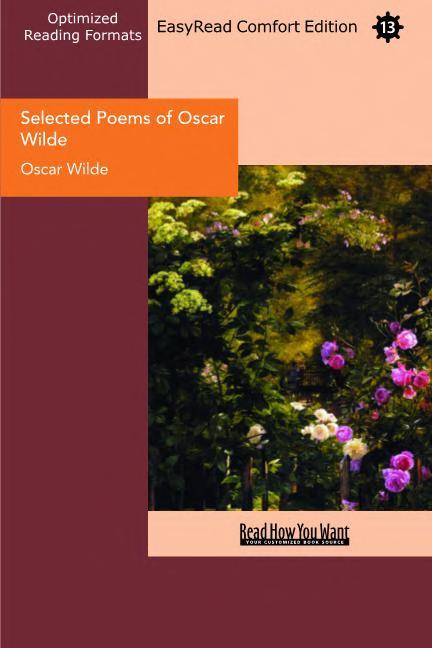 جلد کتاب Selected Poems of Oscar Wilde