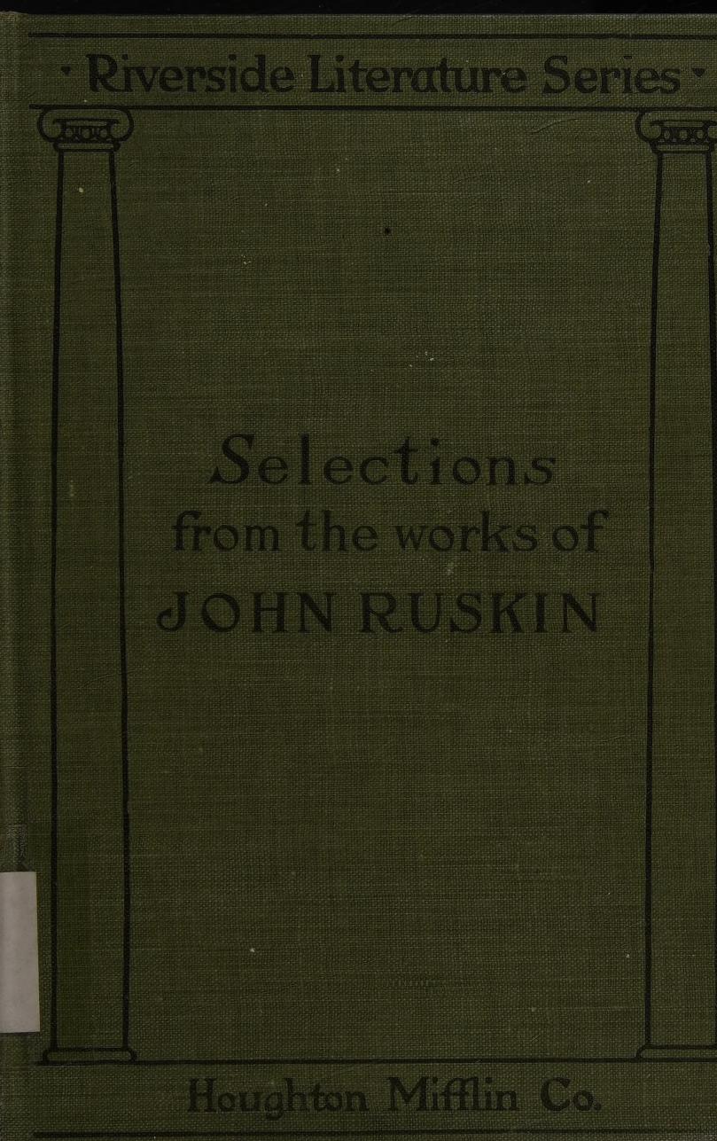 جلد کتاب Selections From the Works of John Ruskin