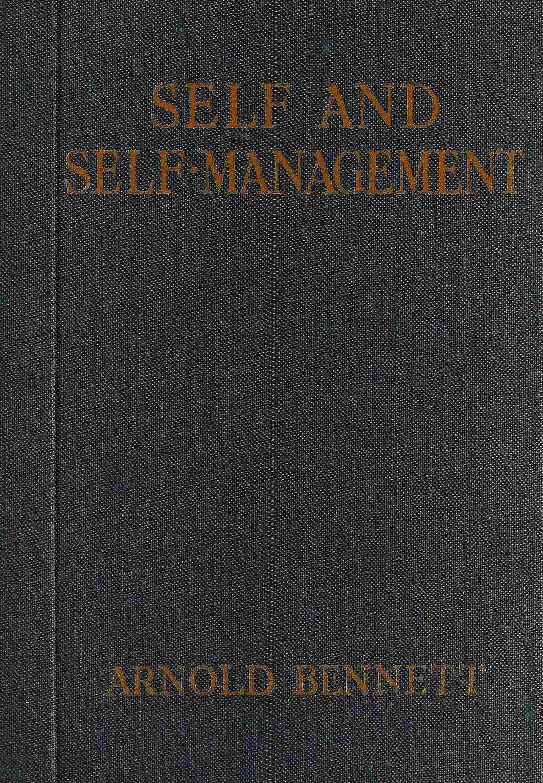 جلد کتاب Self and Self-Management