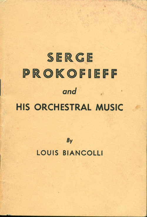 جلد کتاب Serge Prokofieff and His Orchestral Music