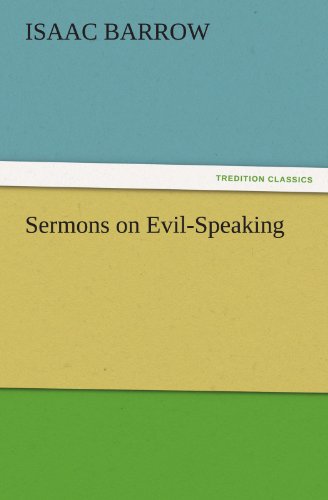 جلد کتاب Sermons on Evil-Speaking