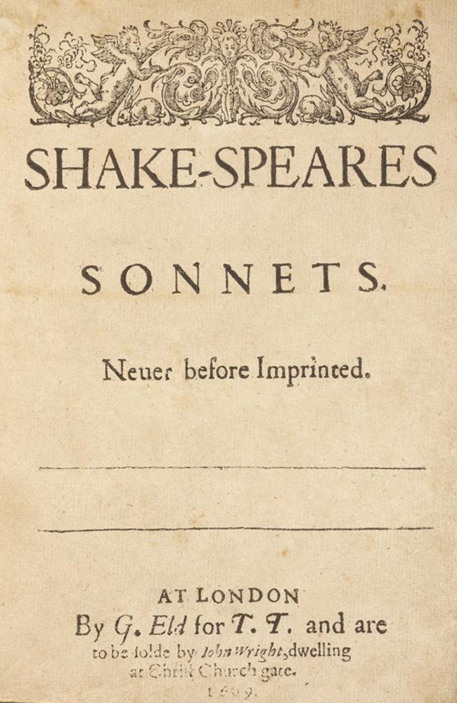 جلد کتاب Shakespeare's Sonnets