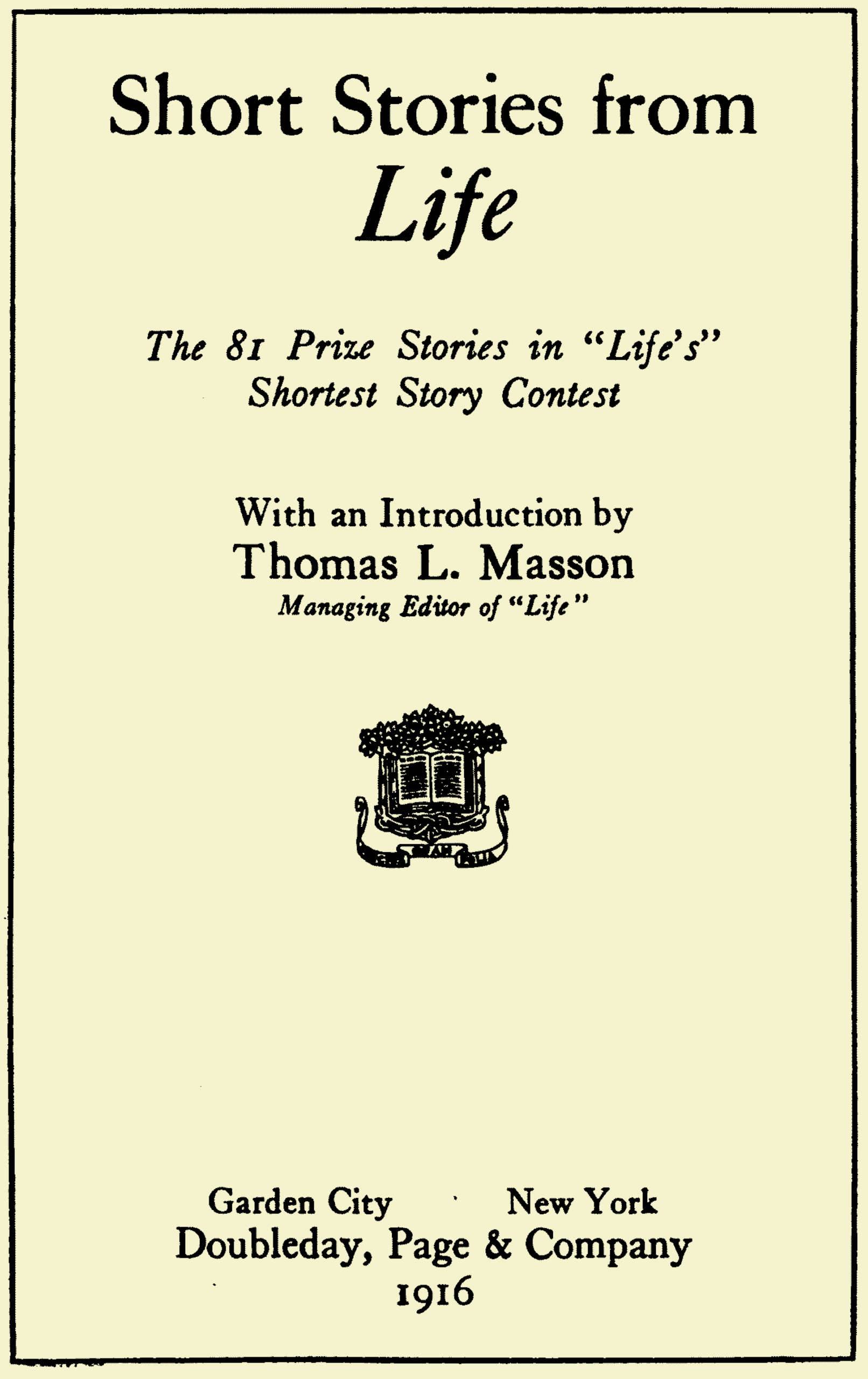جلد کتاب Short Stories from Life