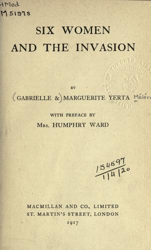 جلد کتاب Six Women and the Invasion