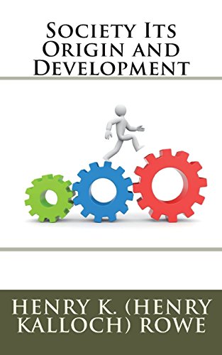 جلد کتاب Society: Its Origin and Development
