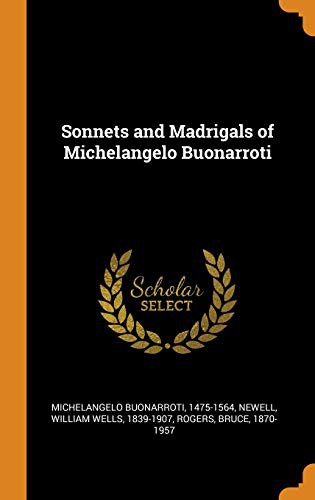 جلد کتاب Sonnets and Madrigals of Michelangelo Buonarroti