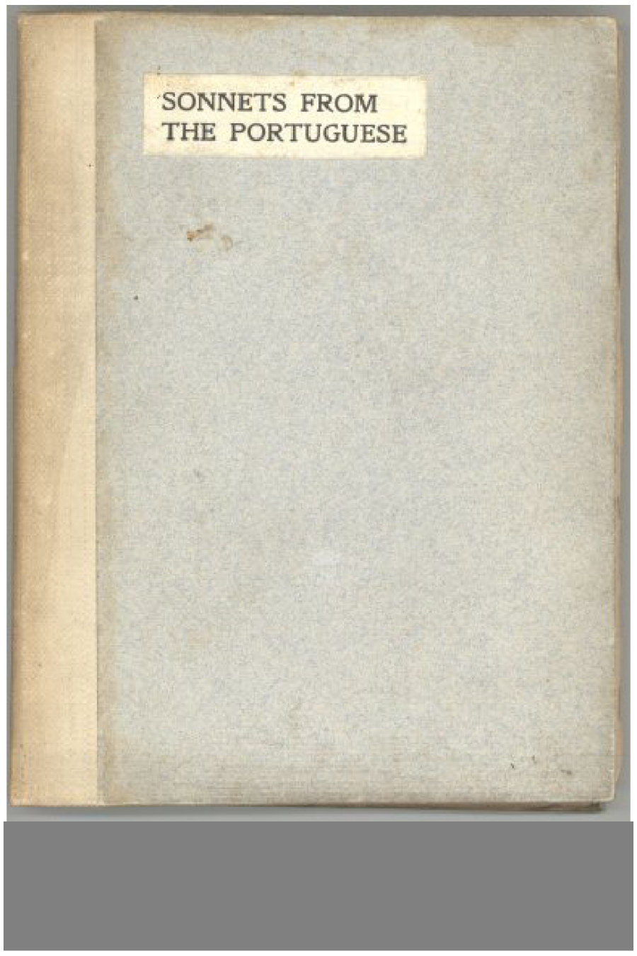 جلد کتاب Sonnets from the Portuguese