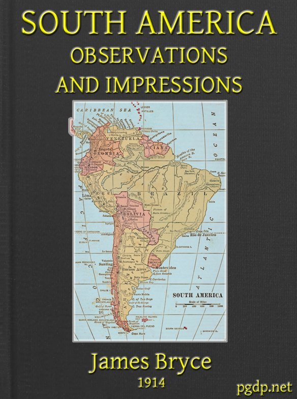 جلد کتاب South America: Observations and Impressions