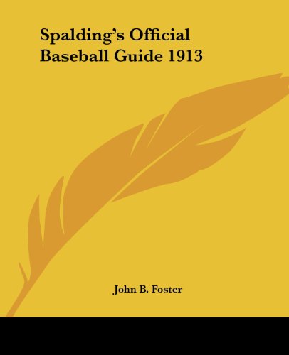 جلد کتاب Spalding's Official Baseball Guide - 1913