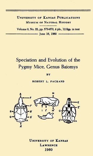جلد کتاب Speciation and Evolution of the Pygmy Mice, Genus Baiomys