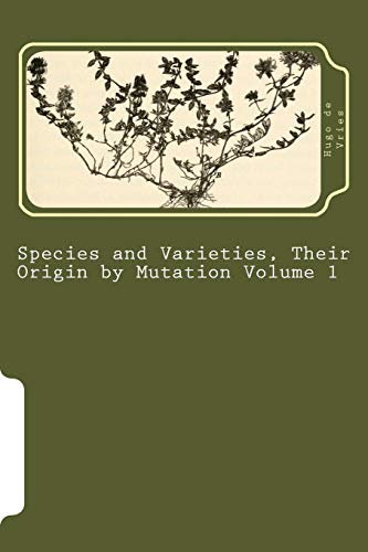 جلد کتاب Species and Varieties, Their Origin by Mutation