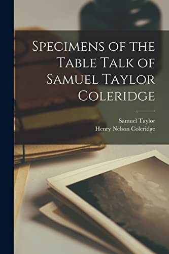 جلد کتاب Specimens of the Table Talk of Samuel Taylor Coleridge
