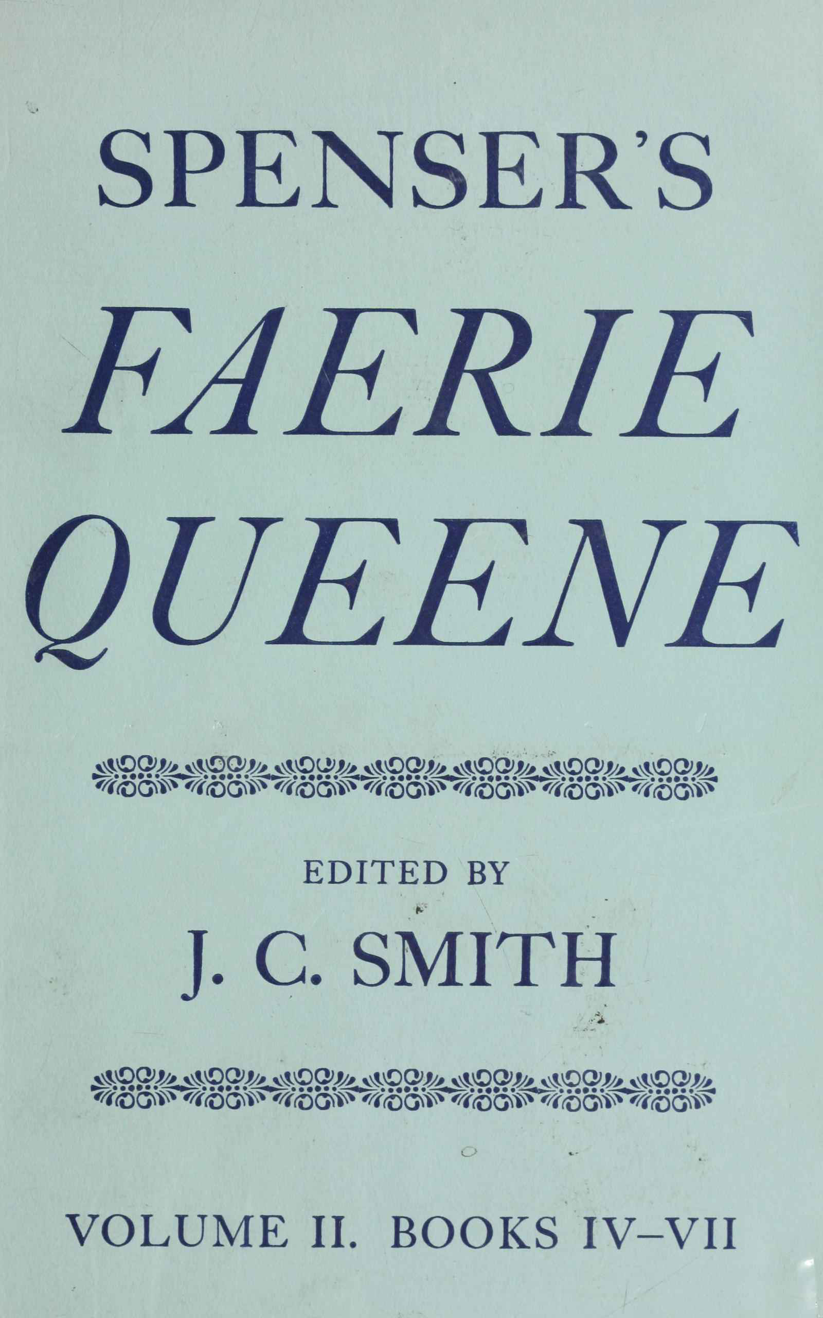 جلد کتاب Spenser's Faerie Queene, Volume 2