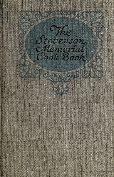 جلد کتاب Stevenson Memorial Cook Book