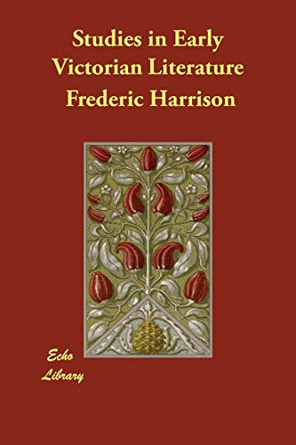 جلد کتاب Studies in Early Victorian Literature