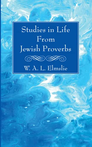 جلد کتاب Studies in Life from Jewish Proverbs