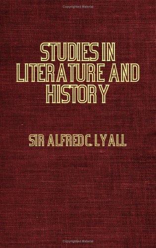 جلد کتاب Studies in Literature and History