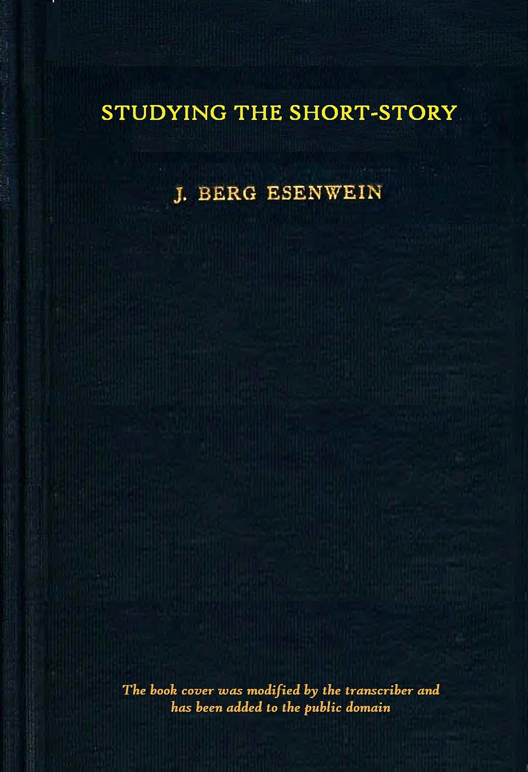 جلد کتاب Studying the Short-Story