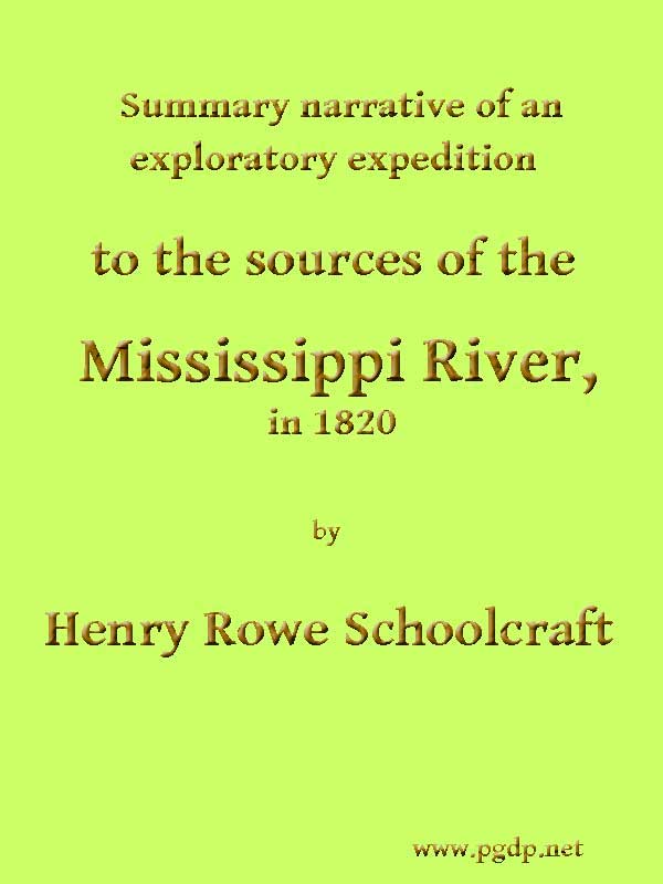 جلد کتاب Summary Narrative of an Exploratory Expedition to the Sources of the Mississippi River, in 1820
