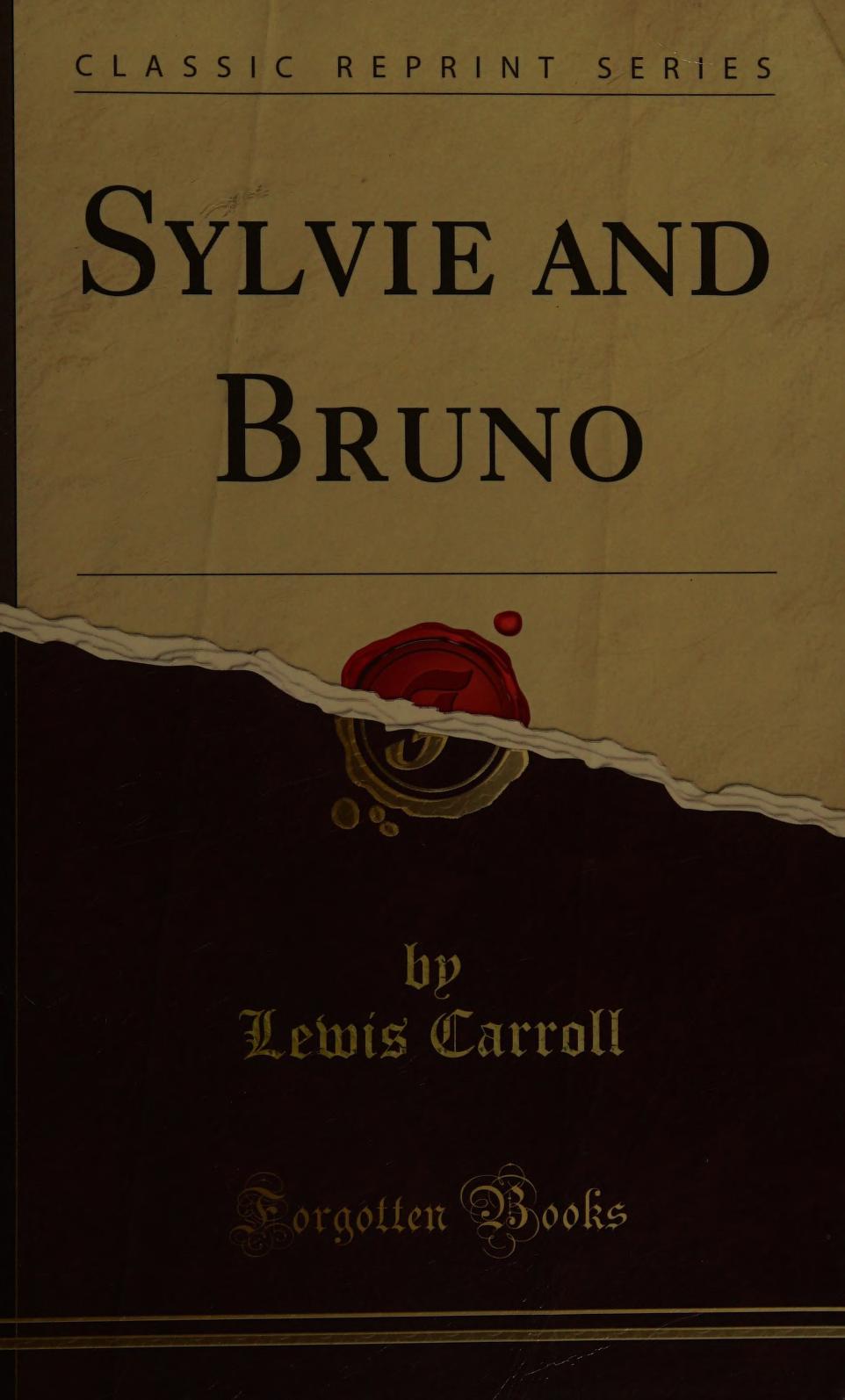 جلد کتاب Sylvie and Bruno