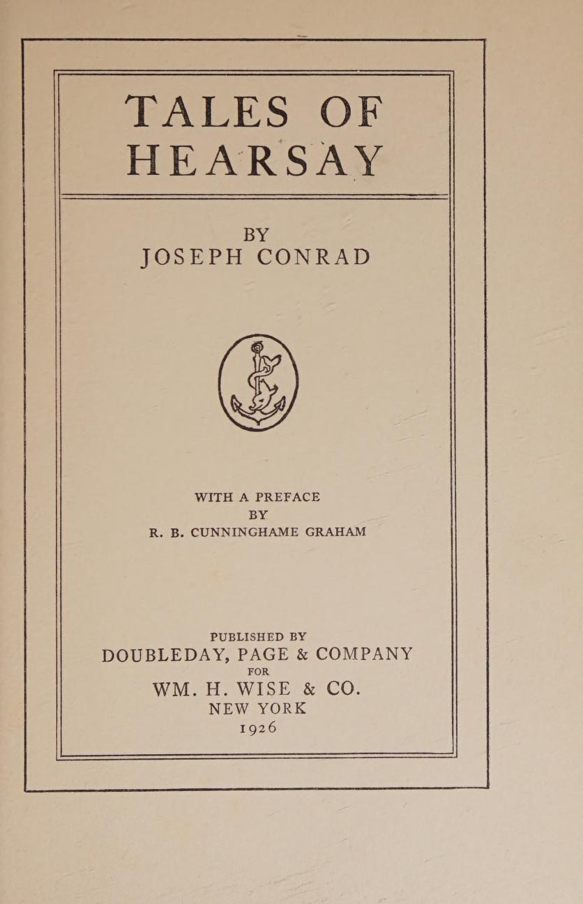 جلد کتاب Tales of Hearsay