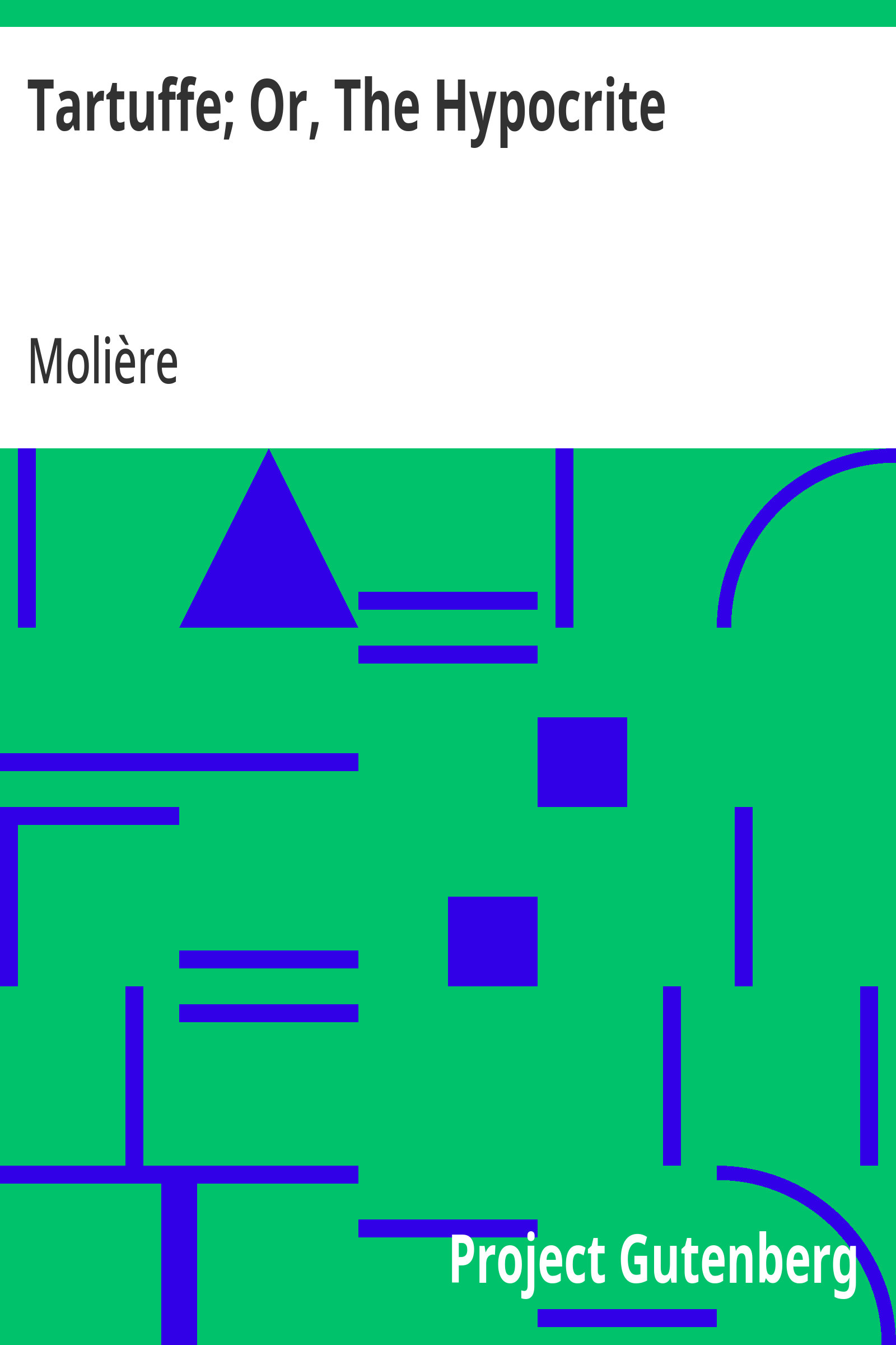 جلد کتاب Tartuffe; Or, The Hypocrite