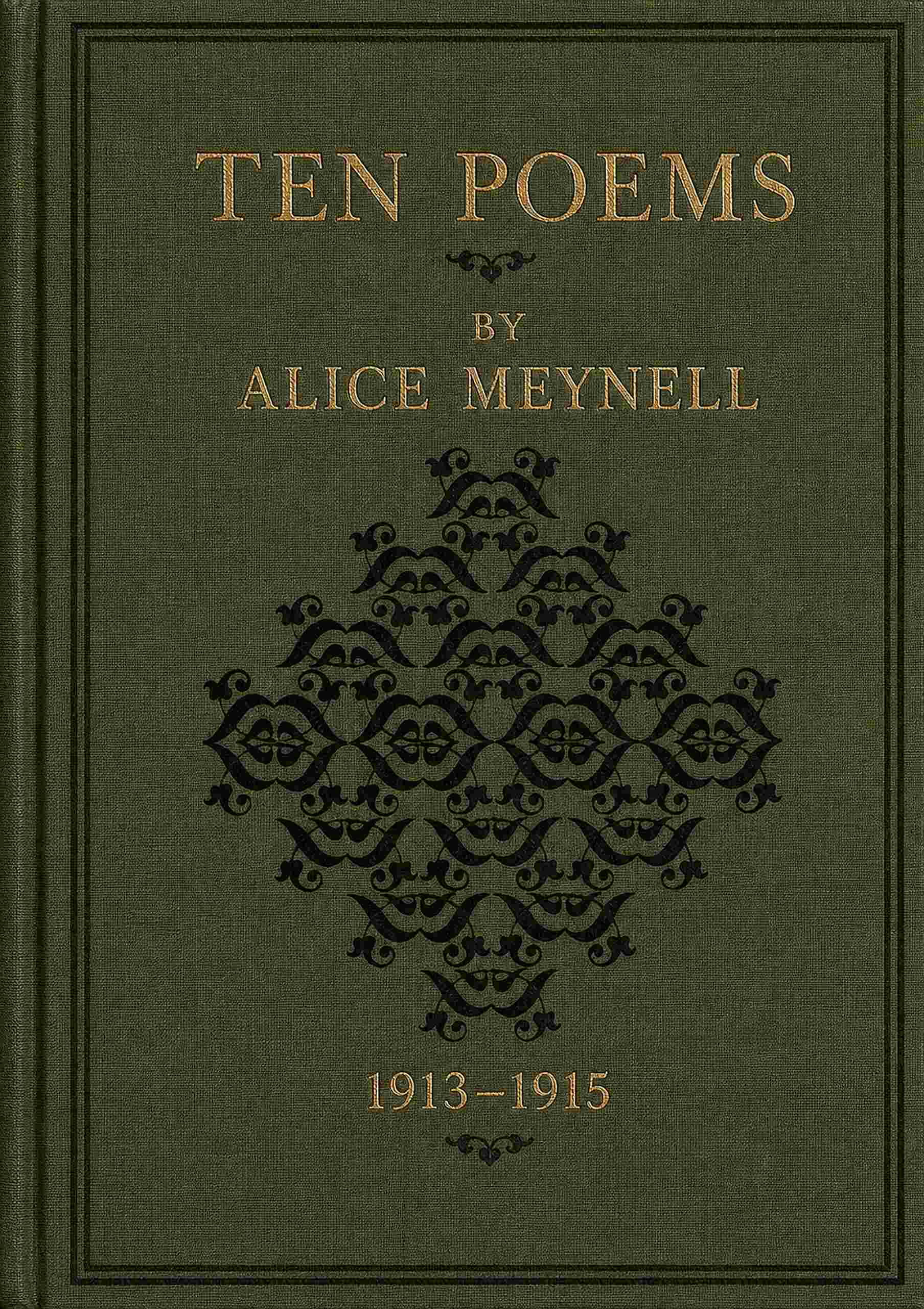 جلد کتاب Ten Poems, 1913-1915