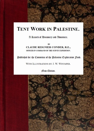 جلد کتاب Tent Work in Palestine