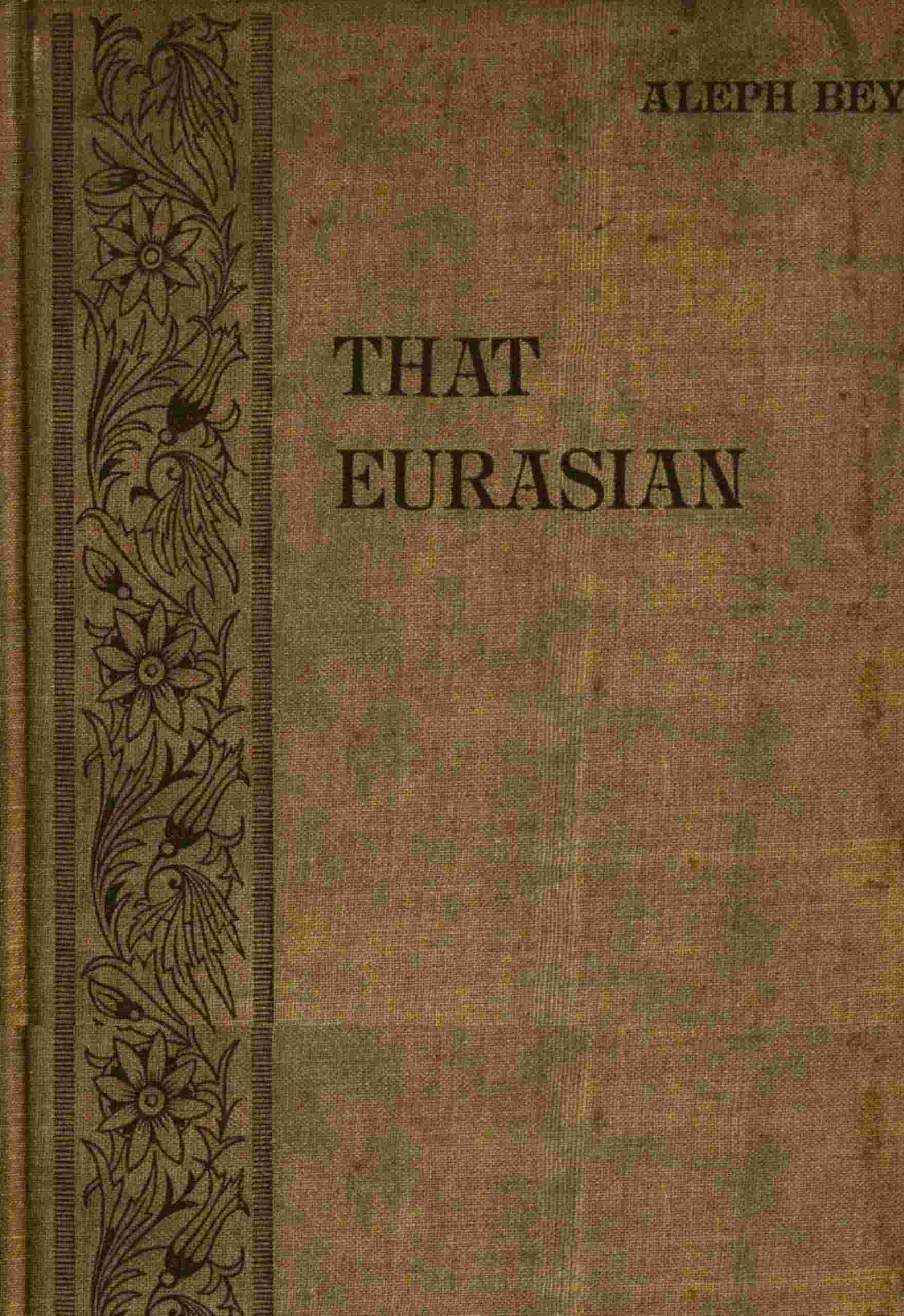 جلد کتاب That Eurasian
