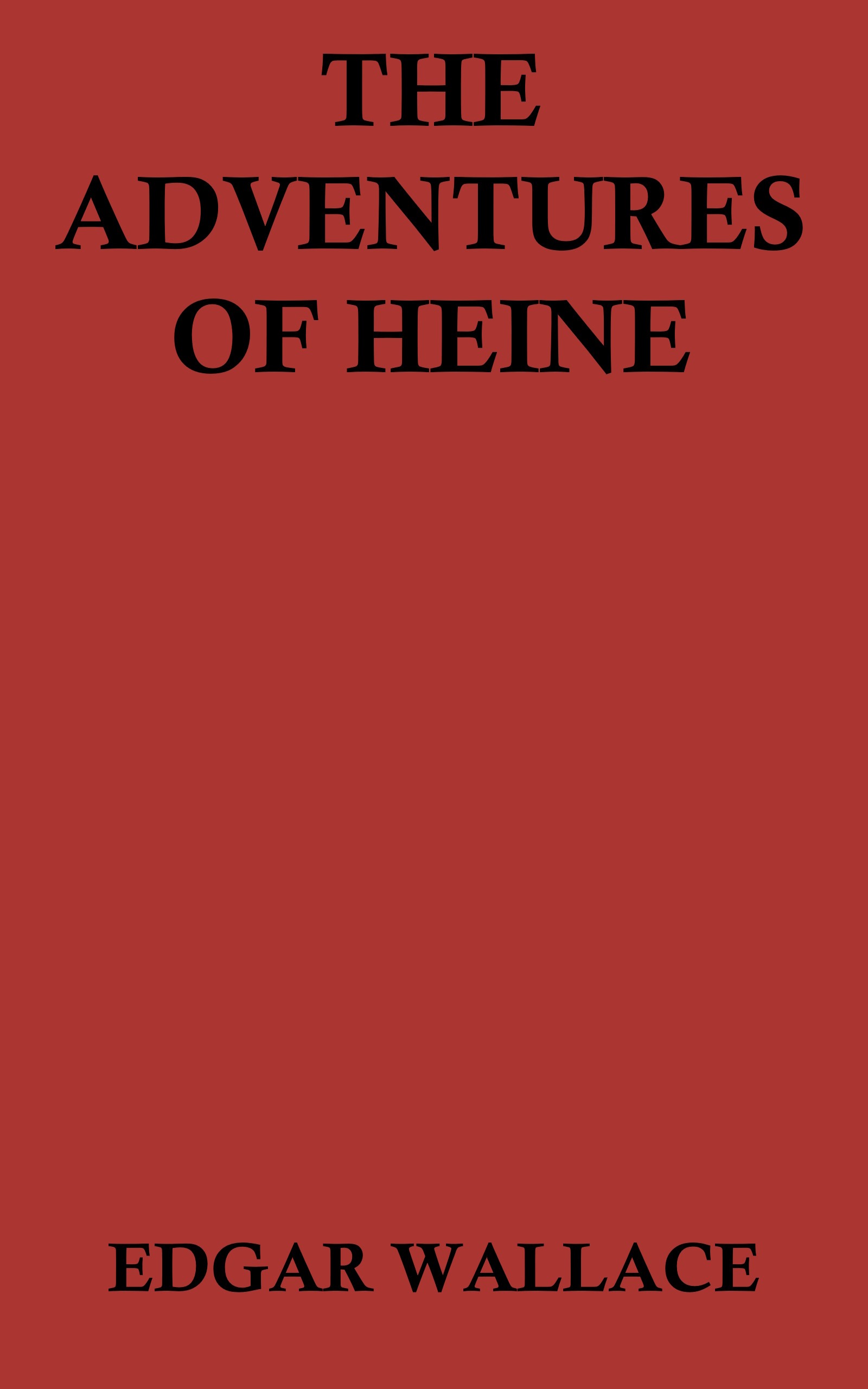 جلد کتاب The Adventures of Heine