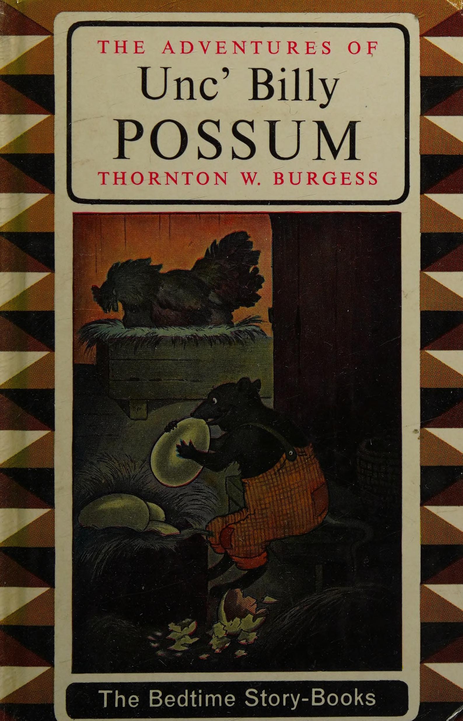 جلد کتاب The Adventures of Unc' Billy Possum