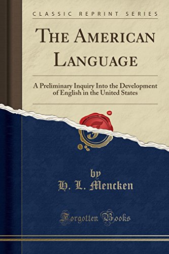 جلد کتاب The American Language