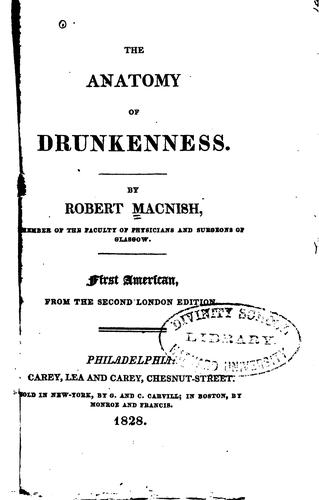 جلد کتاب The Anatomy of Drunkenness
