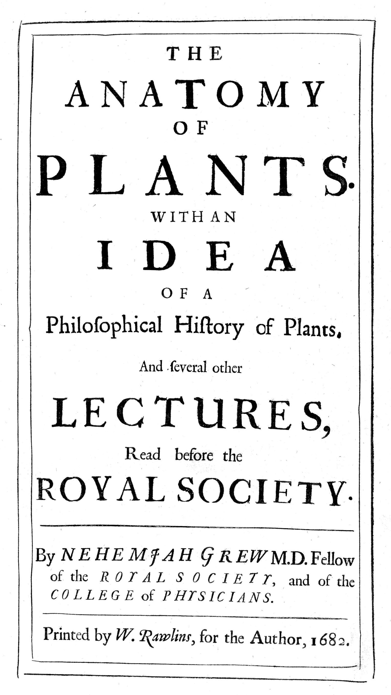 جلد کتاب The Anatomy of Plants