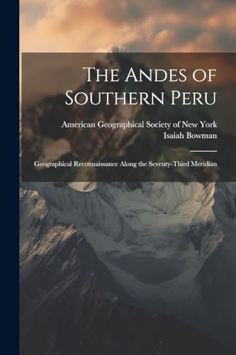 جلد کتاب The Andes of Southern Peru