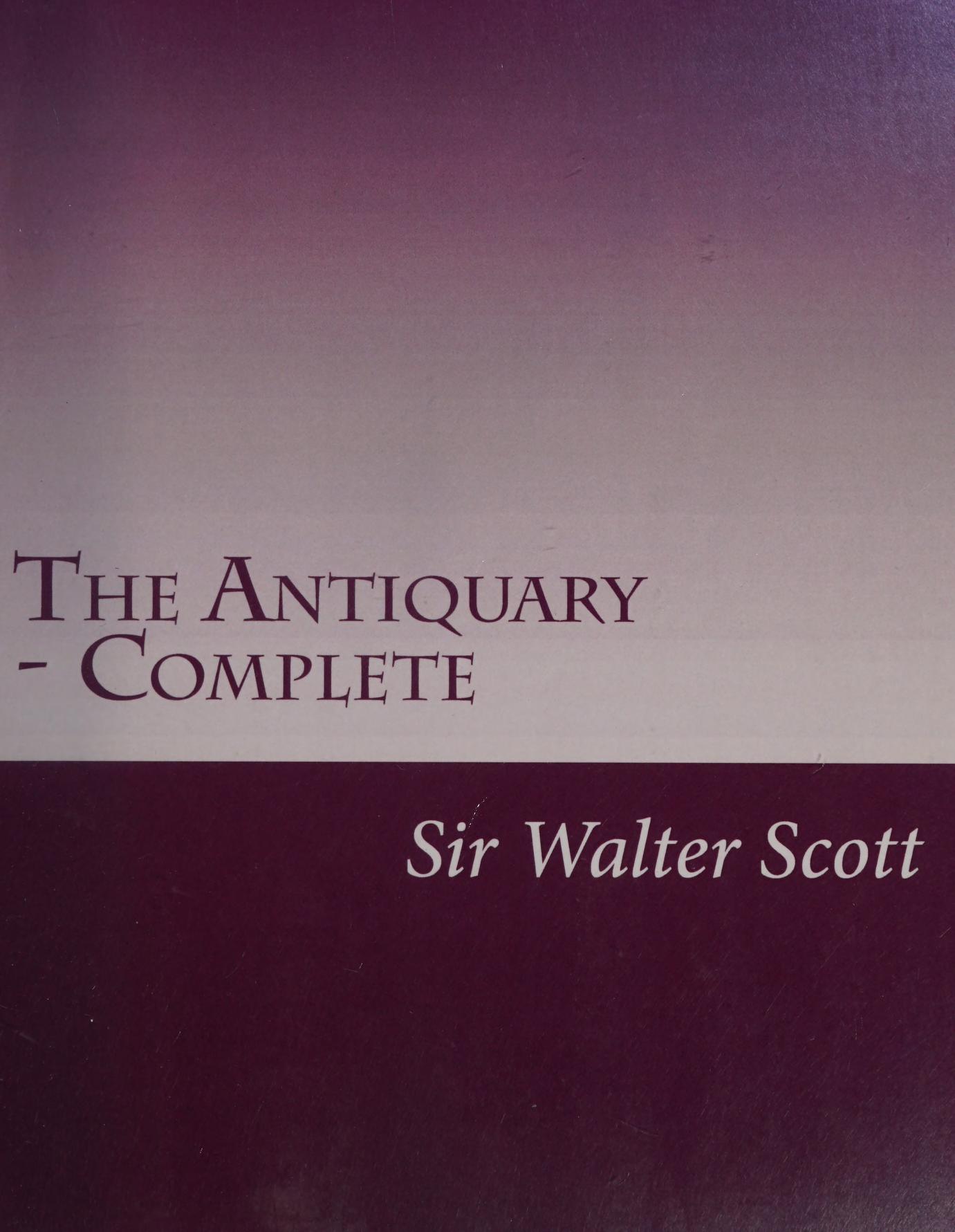 جلد کتاب The Antiquary