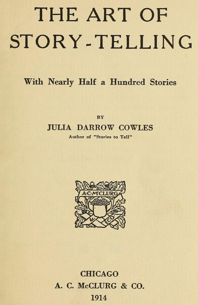 جلد کتاب The Art of Story-Telling