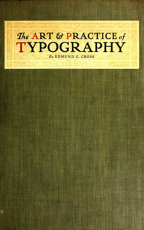 جلد کتاب The Art & Practice of Typography