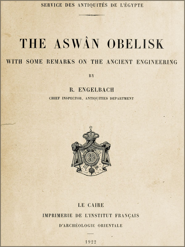 جلد کتاب The Aswân Obelisk