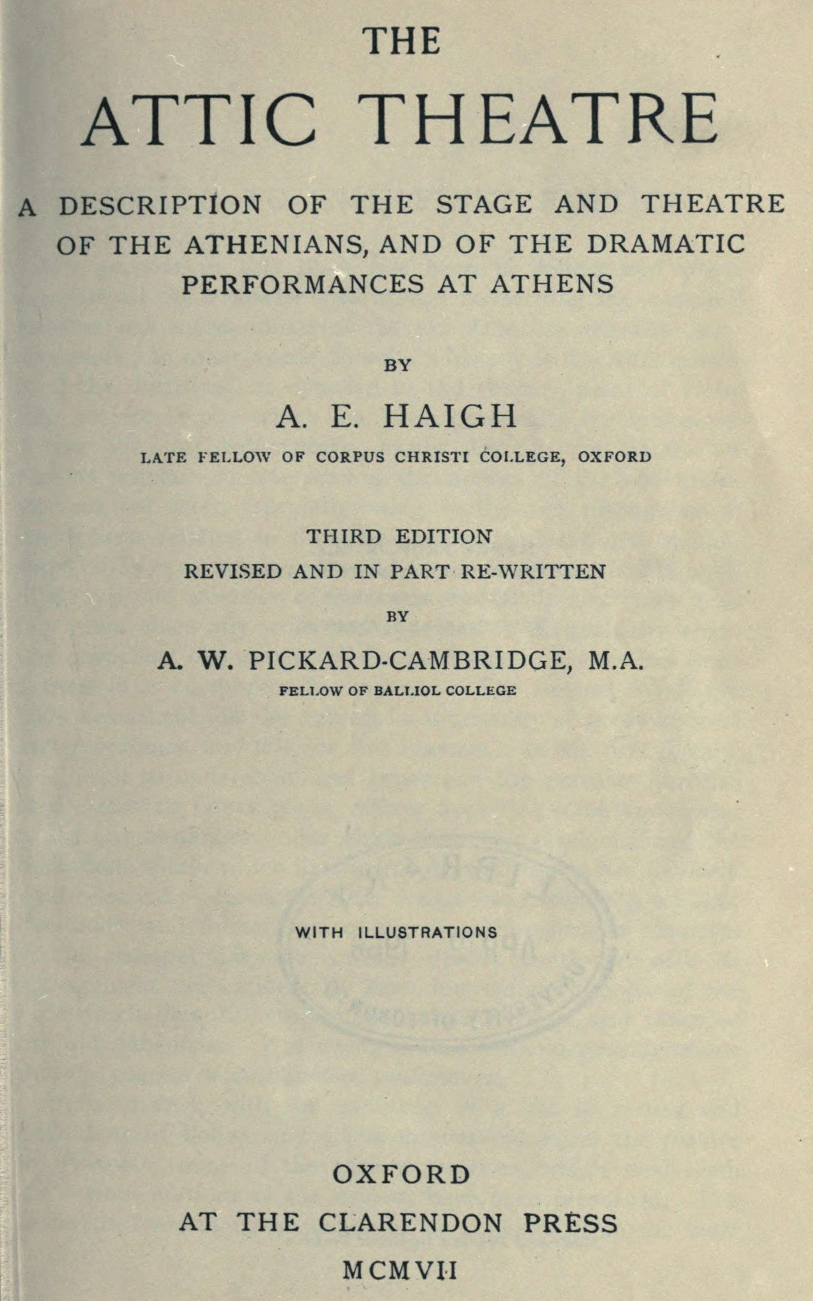 جلد کتاب The Attic theatre