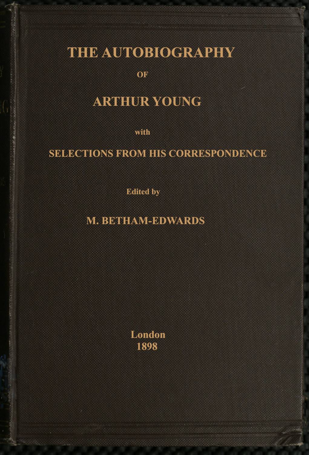 جلد کتاب The Autobiography of Arthur Young