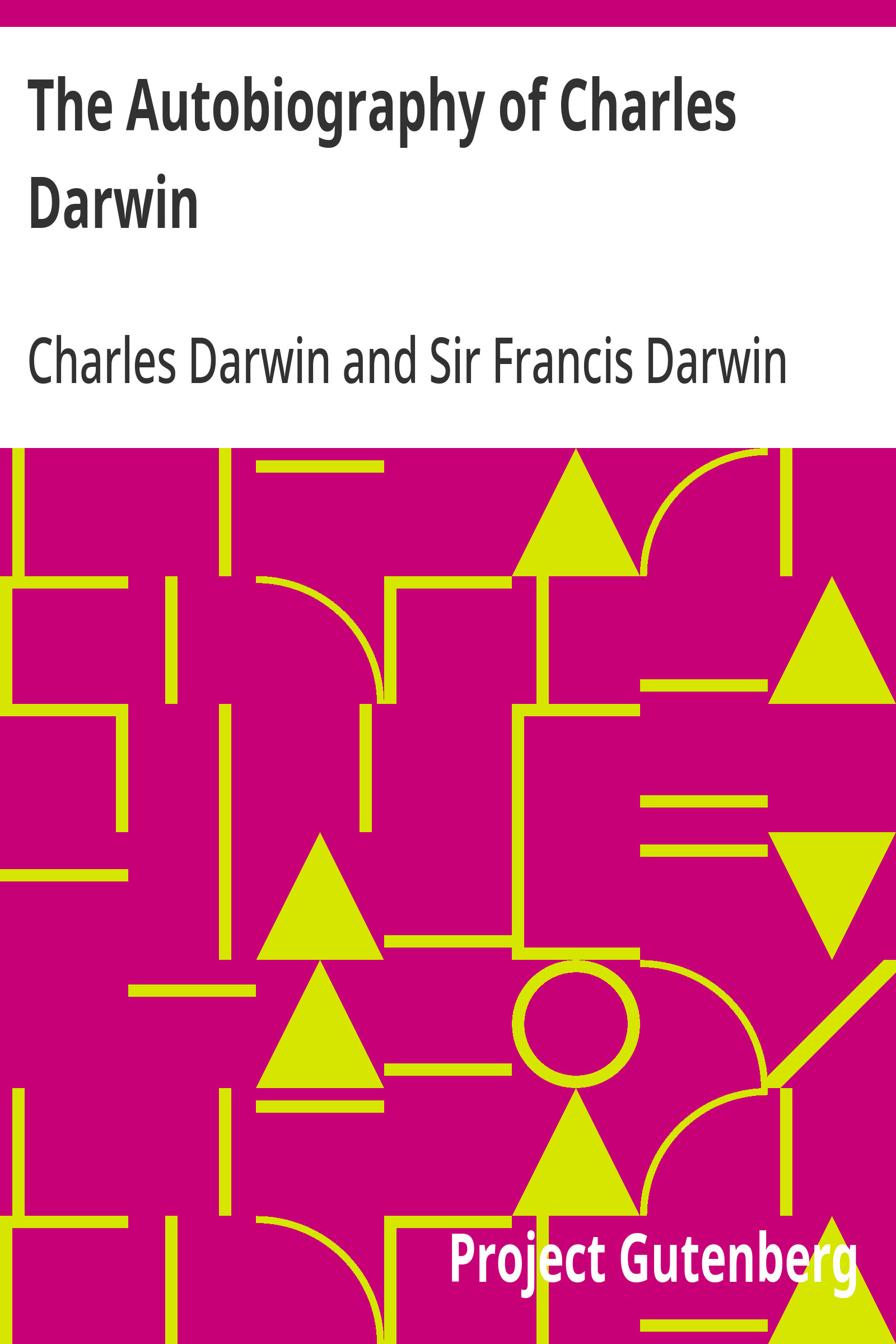 جلد کتاب The Autobiography of Charles Darwin