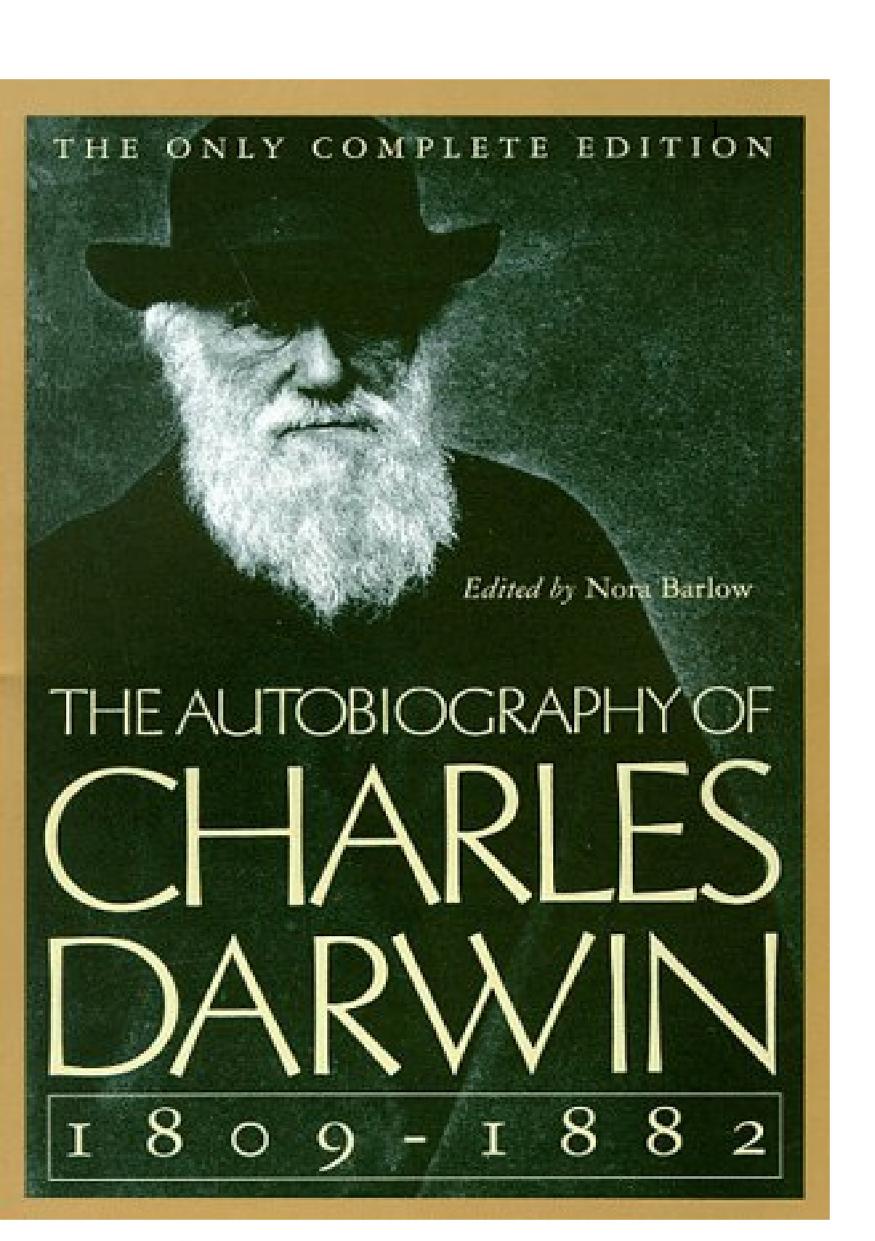 جلد کتاب The Autobiography of Charles Darwin