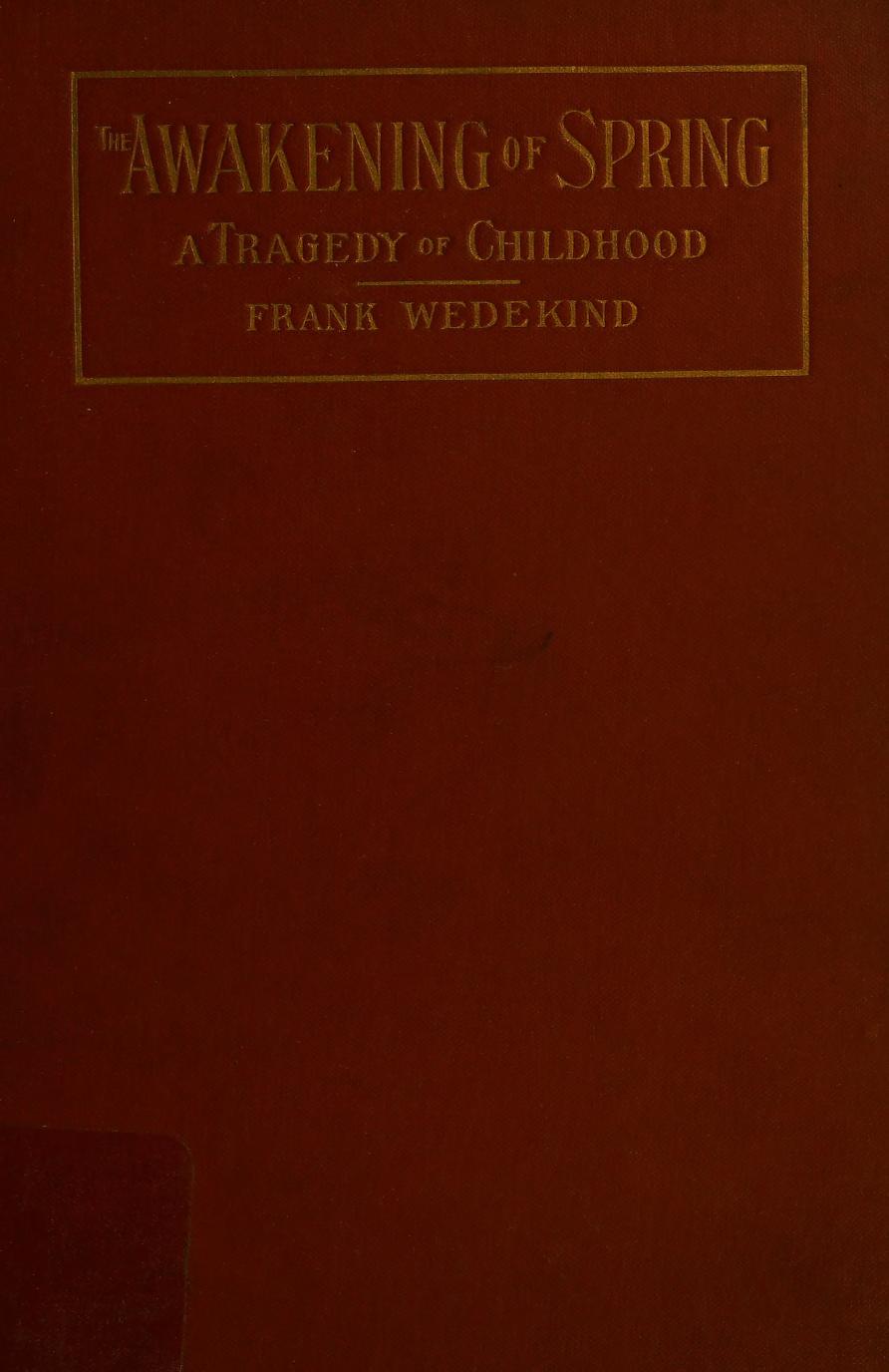 جلد کتاب The Awakening of Spring: A Tragedy of Childhood