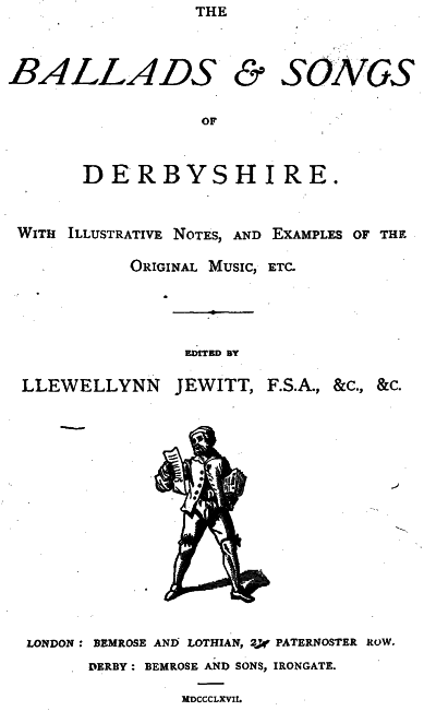 جلد کتاب The Ballads & Songs of Derbyshire