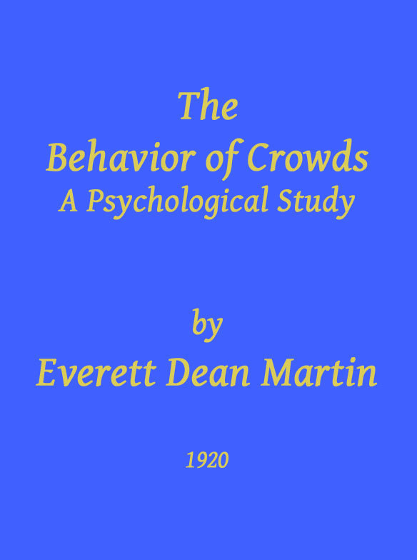 جلد کتاب The Behavior of Crowds: A Psychological Study