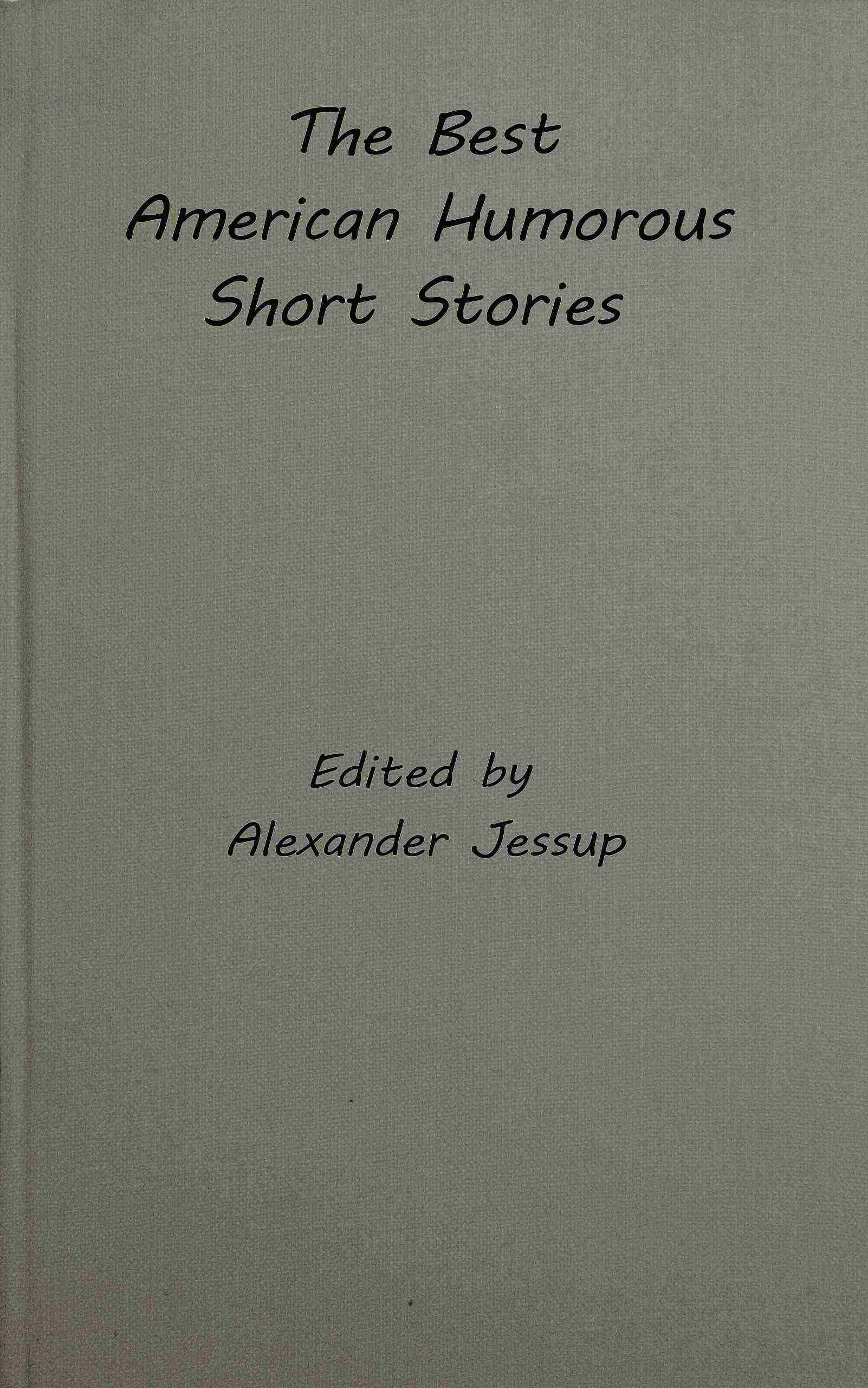 جلد کتاب The Best American Humorous Short Stories